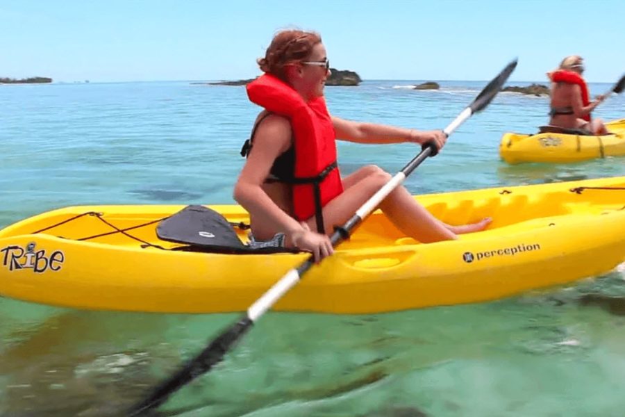KAYAKING AT PARADISE COVE