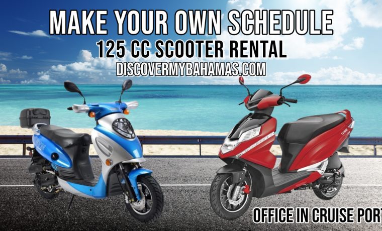 SCOOTER RENTALS – LOCATED AT BOTH CRUISE PORTS – ISLAND JEEP & CAR RENTAL